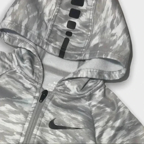 Light Gray Nike Athletic Zip Up Jacket - Picture 2 of 5